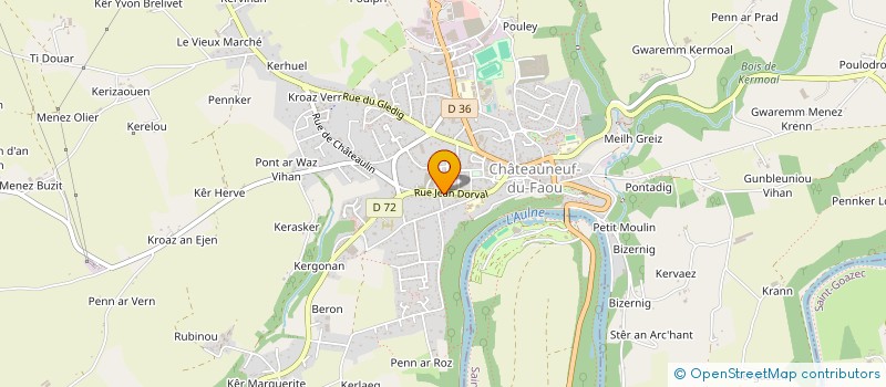 localisation de l'entreprise MONSIEUR PATRICE LE MOINE à CHATEAUNEUF-DU-FAOU