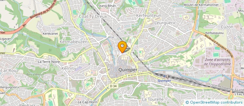 localisation de l'entreprise MONSIEUR PATRICE LE SIGNOR  QUIMPER