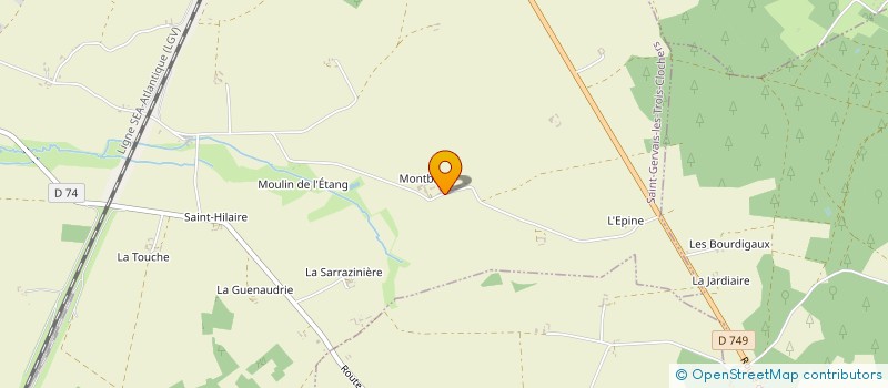 localisation de l'entreprise MONSIEUR PATRICE LEBLANC  SAINT-GERVAIS-LES-TROIS-CLOCHERS