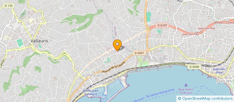 localisation de l'entreprise MONSIEUR PATRICE LEBON  VALLAURIS