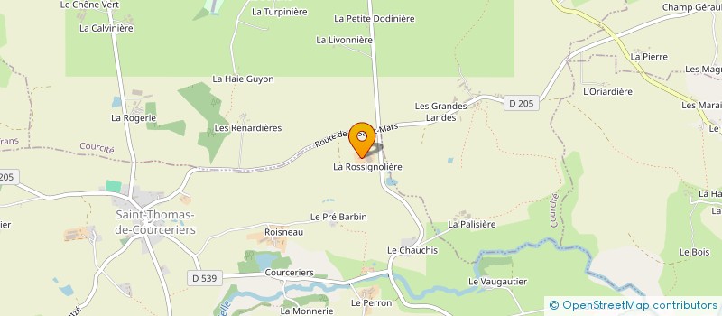 localisation de l'entreprise MONSIEUR PATRICE LEFEUVRE  ST THOMAS DE COURCERIERS