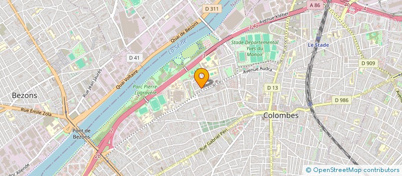 localisation de l'entreprise MONSIEUR PATRICE LEGRAND KRUGELL  COLOMBES