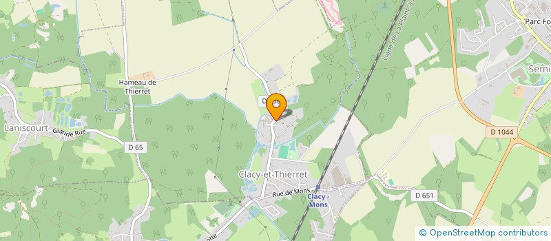 localisation de l'entreprise MONSIEUR PATRICE LEMOINE  CLACY-ET-THIERRET