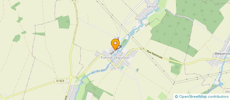 localisation de l'entreprise MONSIEUR PATRICE LENFANT à FRESNE-LEGUILLON