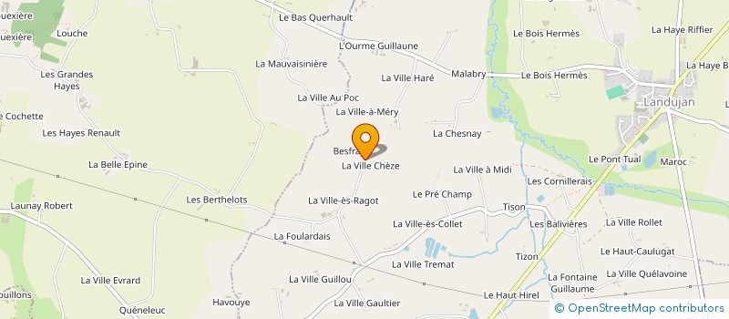 localisation de l'entreprise MONSIEUR PATRICE LESAIGE  LANDUJAN