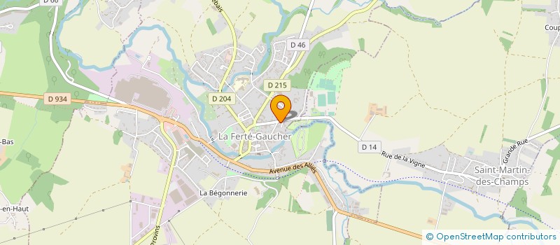 localisation de l'entreprise MONSIEUR PATRICE LETELLIER  LA FERTE-GAUCHER