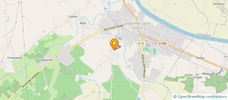 localisation de l'entreprise MONSIEUR PATRICE LETEMPLE DIT CHAPUY  LABASTIDE-SAINT-PIERRE