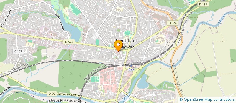 localisation de l'entreprise MONSIEUR PATRICE LEVERT  SAINT-PAUL-LES-DAX