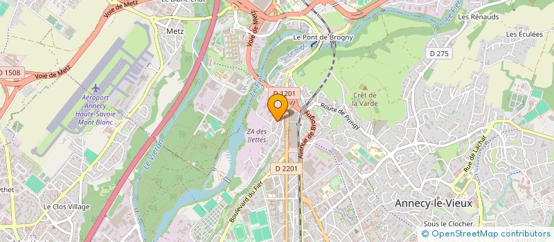 localisation de l'entreprise MONSIEUR PATRICE LEVET  ANNECY