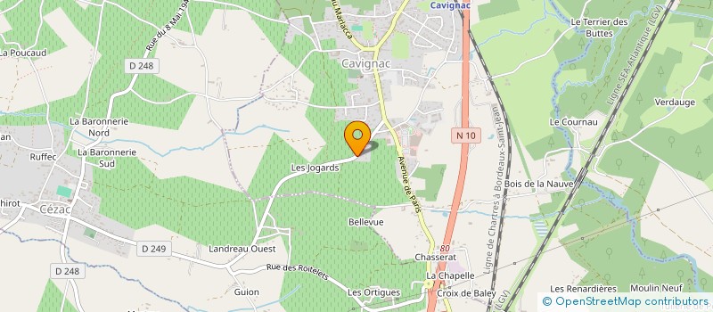 localisation de l'entreprise MONSIEUR PATRICE LOQUIER  CAVIGNAC