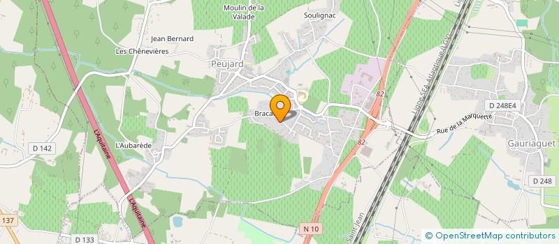 localisation de l'entreprise MONSIEUR PATRICE LORAIN  PEUJARD