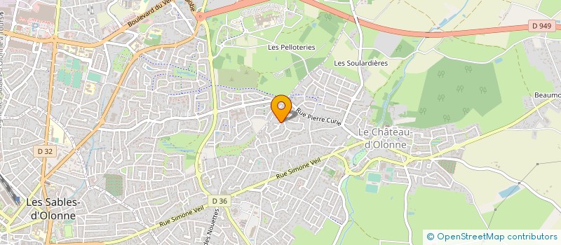 localisation de l'entreprise MONSIEUR PATRICE LORAIN  LES SABLES D'OLONNE