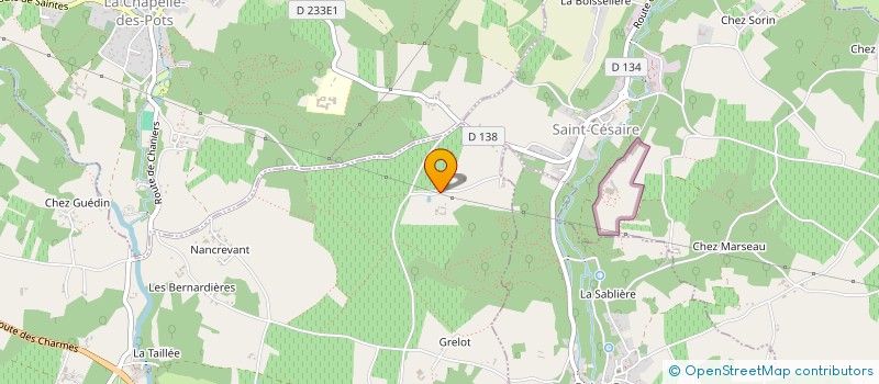 localisation de l'entreprise MONSIEUR PATRICE MACHEFERT  CHANIERS