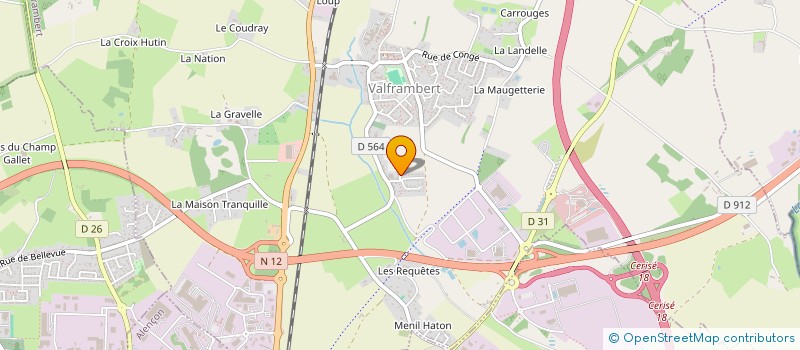 localisation de l'entreprise MONSIEUR PATRICE MADELRIEUX à VALFRAMBERT