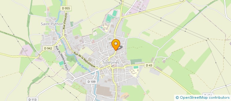 localisation de l'entreprise MONSIEUR PATRICE MAIRESSE  SOLESMES