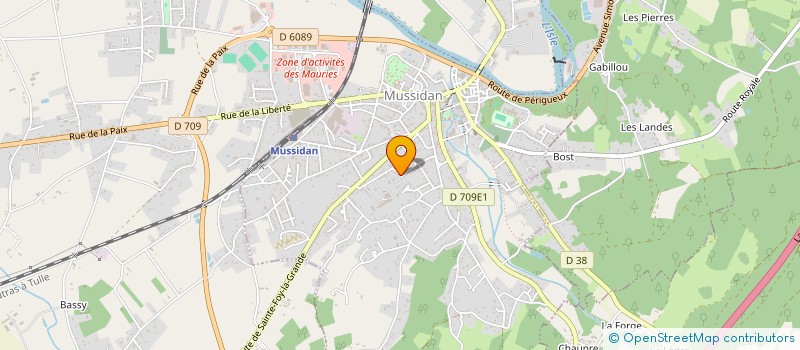 localisation de l'entreprise MONSIEUR PATRICE MALULIE  MUSSIDAN