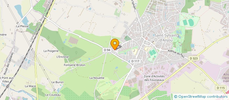 localisation de l'entreprise MONSIEUR PATRICE MANGEARD  VERRIERES-EN-ANJOU