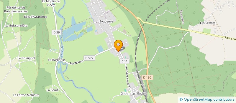 localisation de l'entreprise MONSIEUR PATRICE MARE  GLOS-SUR-RISLE