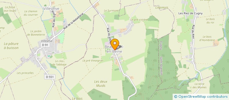 localisation de l'entreprise MONSIEUR PATRICE MAROTTE  BEAUMONT-EN-BEINE