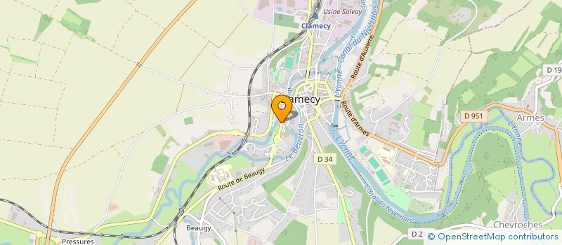 localisation de l'entreprise MONSIEUR PATRICE MARTIN à CLAMECY