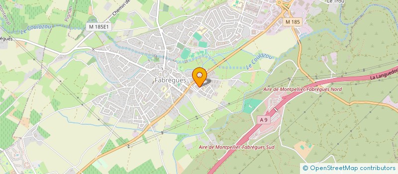 localisation de l'entreprise MONSIEUR PATRICE MARTIN  FABREGUES