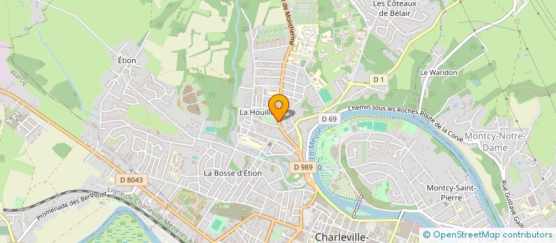 localisation de l'entreprise MONSIEUR PATRICE MARTIN  CHARLEVILLE-MEZIERES