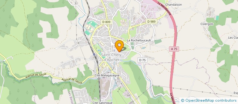 localisation de l'entreprise MONSIEUR PATRICE MARTIN  SAINT-CHELY-D'APCHER