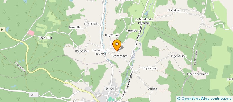 localisation de l'entreprise MONSIEUR PATRICE MARTRENCHARD  CHANTERAC