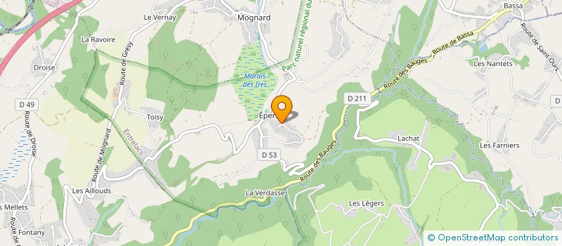 localisation de l'entreprise MONSIEUR PATRICE MASSON à ENTRELACS