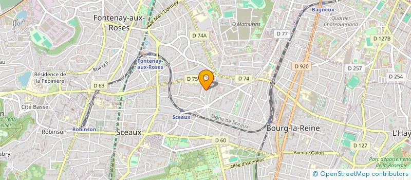 localisation de l'entreprise MONSIEUR PATRICE MASSOTTE à SCEAUX