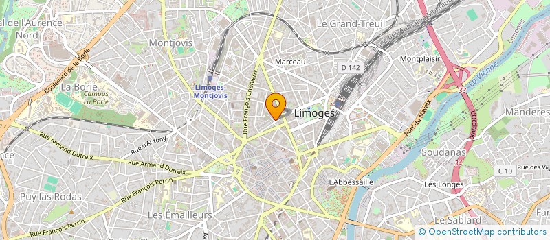 localisation de l'entreprise MONSIEUR PATRICE MATHE à LIMOGES