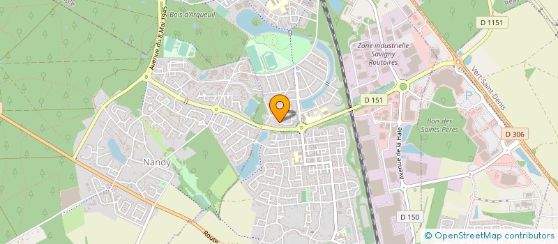 localisation de l'entreprise MONSIEUR PATRICE MAUCLERE  SAVIGNY-LE-TEMPLE