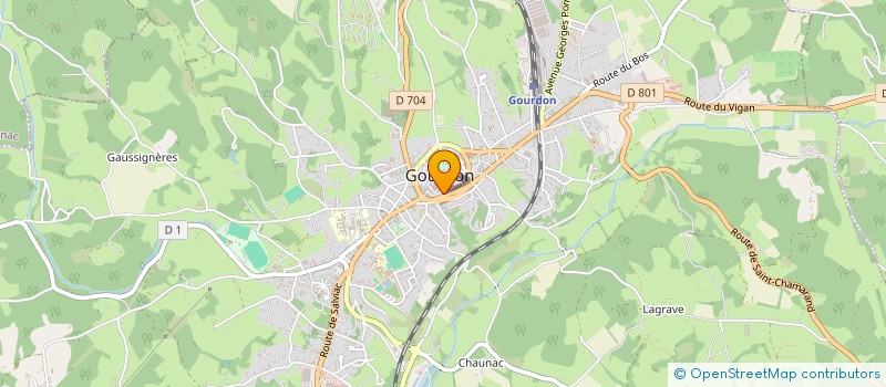 localisation de l'entreprise MONSIEUR PATRICE MAURY  GOURDON