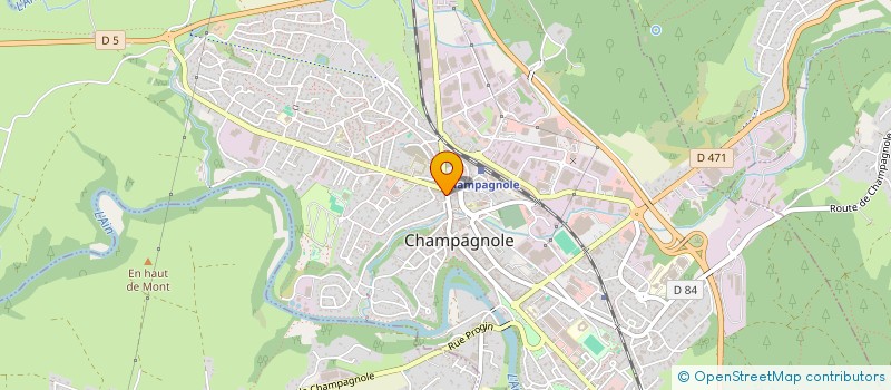 localisation de l'entreprise MONSIEUR PATRICE MAZURE à CHAMPAGNOLE