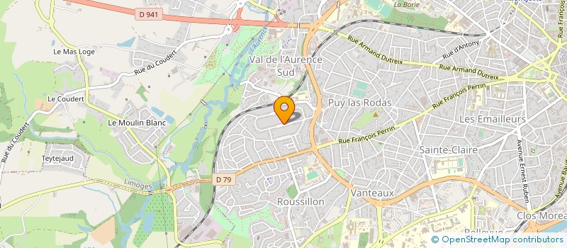 localisation de l'entreprise MONSIEUR PATRICE MEGE à LIMOGES