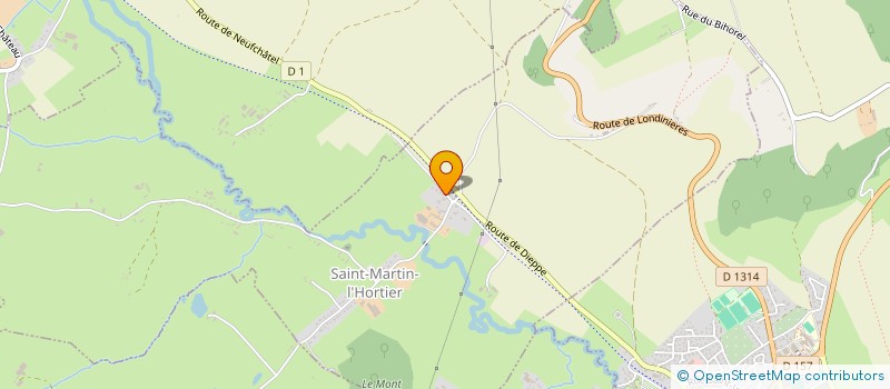 localisation de l'entreprise MONSIEUR PATRICE MERCIER  SAINT-MARTIN-L'HORTIER