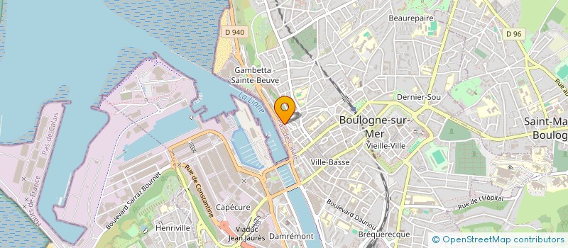 localisation de l'entreprise MONSIEUR PATRICE MERLEN à BOULOGNE SUR MER
