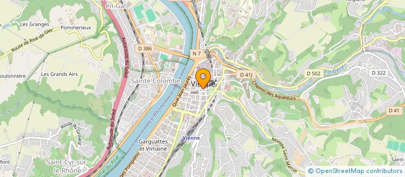 localisation de l'entreprise MONSIEUR PATRICE MICHAUD  VIENNE