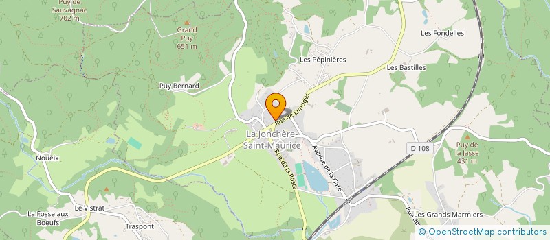 localisation de l'entreprise MONSIEUR PATRICE MIGLIORINI  LA JONCHERE-SAINT-MAURICE