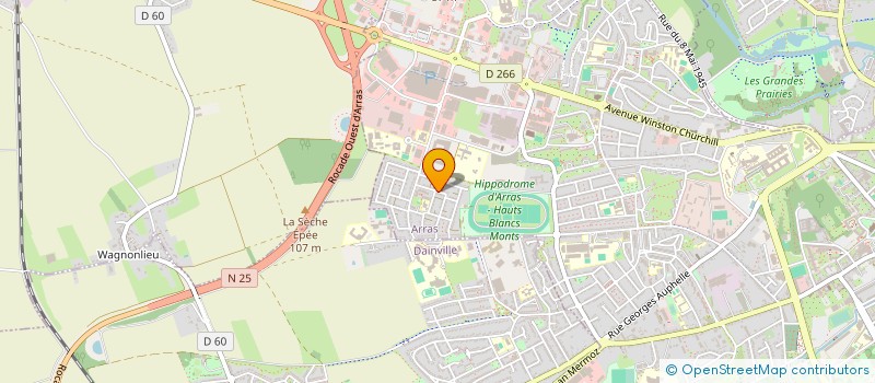 localisation de l'entreprise MONSIEUR PATRICE MILON à ARRAS