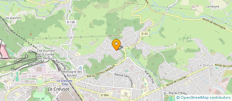 localisation de l'entreprise MONSIEUR PATRICE MINIER  LE CREUSOT