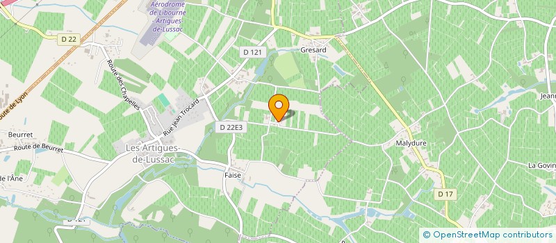 localisation de l'entreprise MONSIEUR PATRICE MIO  LES ARTIGUES-DE-LUSSAC