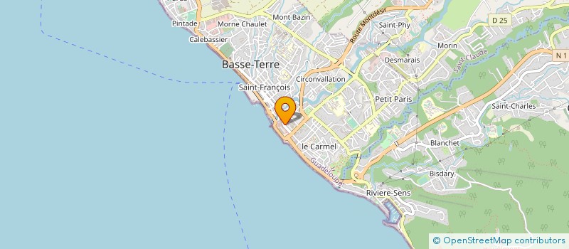 localisation de l'entreprise MONSIEUR PATRICE MIRRE à BASSE-TERRE