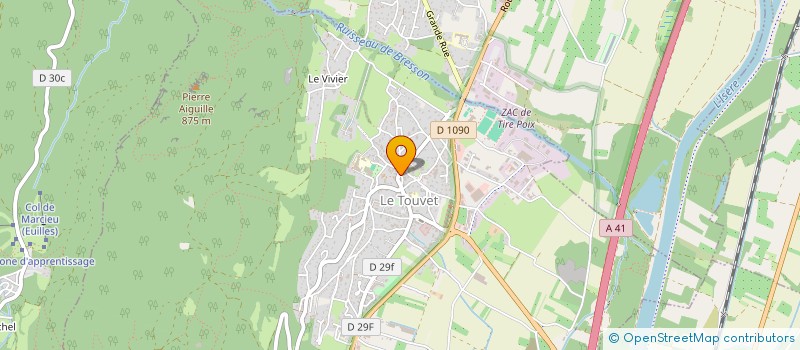 localisation de l'entreprise MONSIEUR PATRICE MISCIOSCIA  LE TOUVET