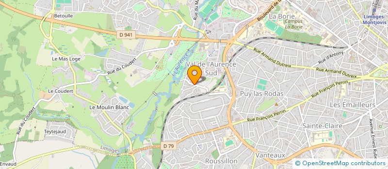 localisation de l'entreprise MONSIEUR PATRICE MONNERON à LIMOGES
