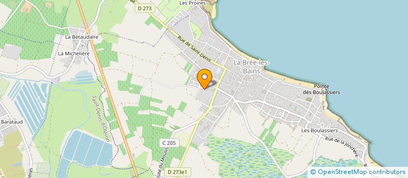 localisation de l'entreprise MONSIEUR PATRICE MONTEAU  LA BREE-LES-BAINS