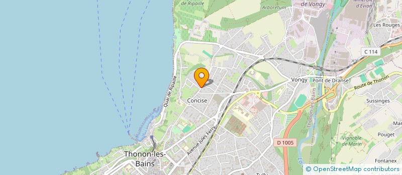 localisation de l'entreprise MONSIEUR PATRICE MOQUARD à THONON-LES-BAINS