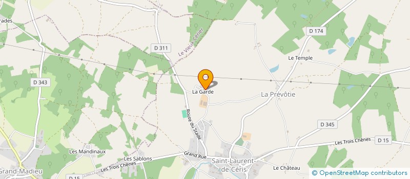 localisation de l'entreprise MONSIEUR PATRICE MOREL à SAINT-LAURENT-DE-CERIS