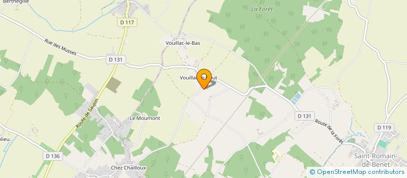 localisation de l'entreprise MONSIEUR PATRICE MORISSET  SAINT-ROMAIN-DE-BENET