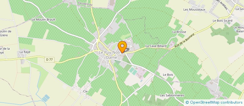 localisation de l'entreprise MONSIEUR PATRICE MOUCHARD  LE PUY-NOTRE-DAME